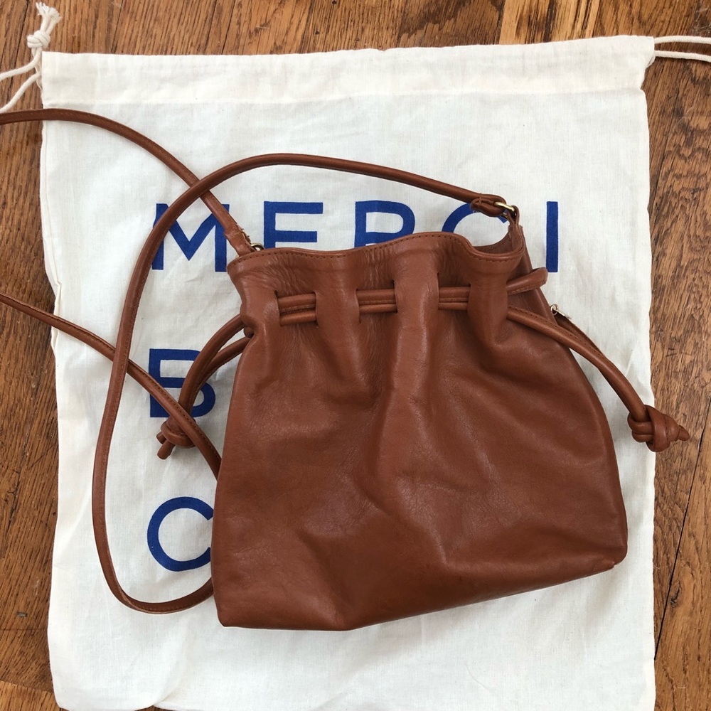 Clare V. Petit Henry Leather Bucket Bag